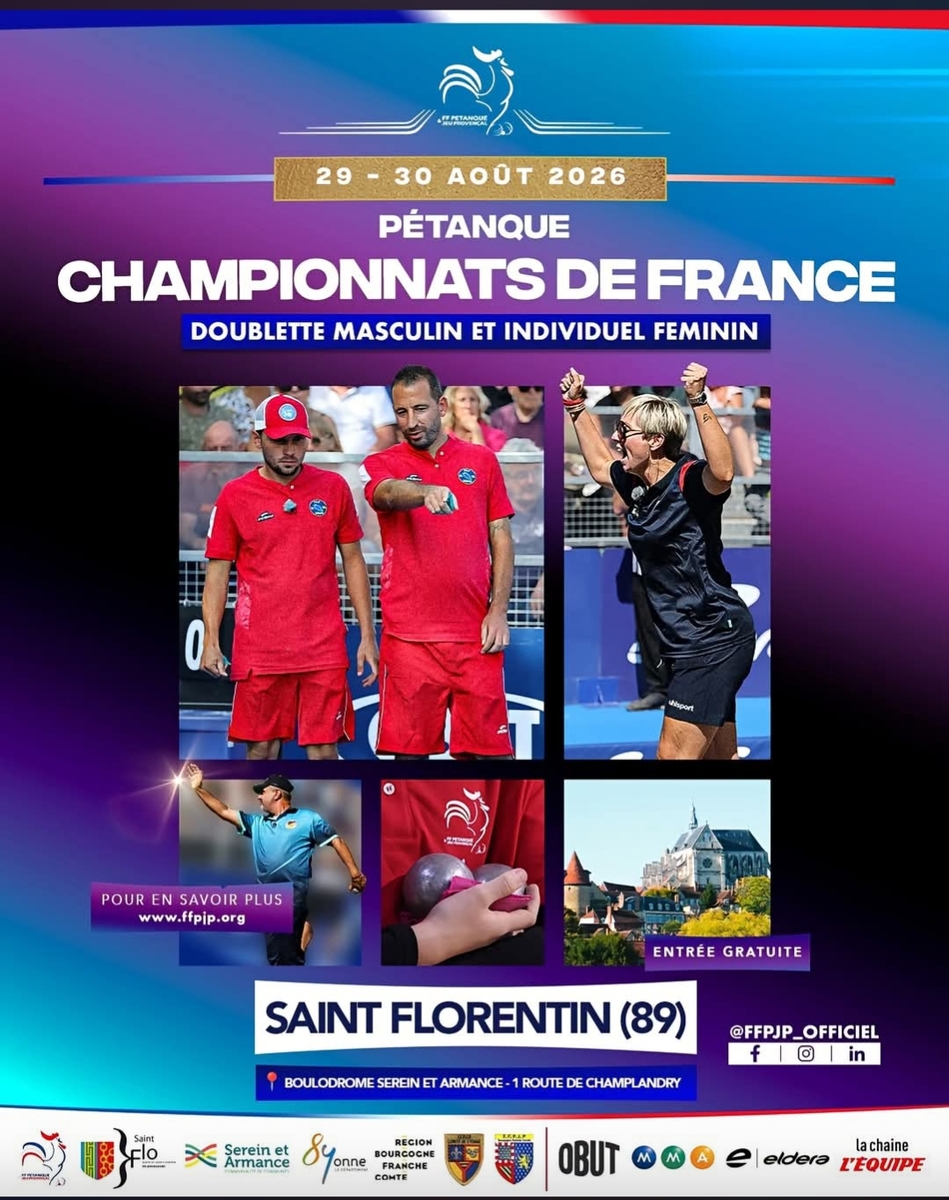 Championnat de France à st florentin  29 et 30 Août 2026